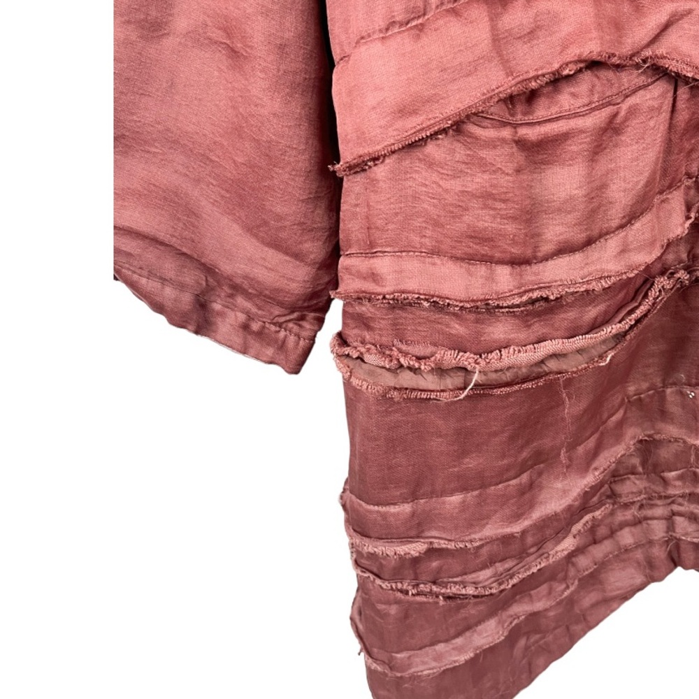 Krista Larson Lagenlook Tiered Heavy Jacket One Size - Picture 7 of 12